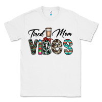 White tired mom vibes Classic Tee - CowhideDigitalArt