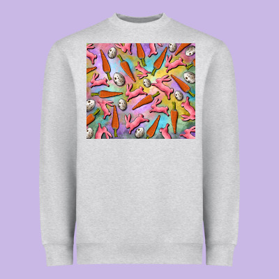 Heavyweight Sweatshirt Easter bunny carrot and quail egg