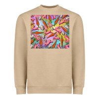 Mushroom Easter bunny carrot and quail egg Heavyweight Sweatshirt - RanaPortraitStore