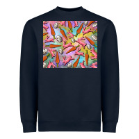 Navy Easter bunny carrot and quail egg Heavyweight Sweatshirt - RanaPortraitStore