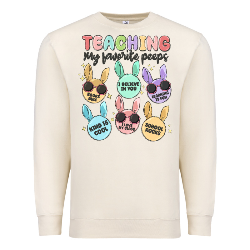 Teahing My Favorite Peeps Malia Premium Sweatshirt by MaliasSmallBusiness | Teevron