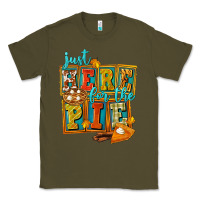 Army Green Just Here For The Pie Classic Tee - FaDigitalArtStudio