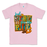 Bubblegum Pink Just Here For The Pie Classic Tee - FaDigitalArtStudio