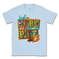 Dusty Blue Just Here For The Pie Classic Tee - FaDigitalArtStudio