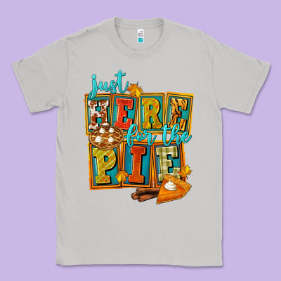 Just Here For The Pie Classic Tee Designed By Fadigitalartstudio