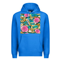 True Royal hair clasp and sea shells with leopard beach seamless pattern bbs Premium Hoodie - BundleAndBundleShop