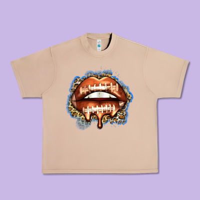 American Football Lips Urban Heavy Tee Designed By Zillion Design Studio