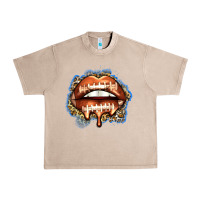 French Oak american football lips Urban Heavy Tee - Zillion Design Studio
