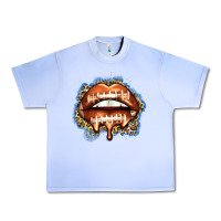 Grape Ice american football lips Urban Heavy Tee - Zillion Design Studio