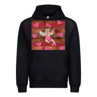 Black valentine's day cupid heart Urban Hoodie - RanaPortraitStore