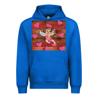 Cobalt valentine's day cupid heart Urban Hoodie - RanaPortraitStore
