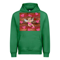 Emerald valentine's day cupid heart Urban Hoodie - RanaPortraitStore