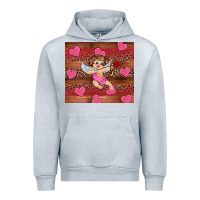 Heather Grey valentine's day cupid heart Urban Hoodie - RanaPortraitStore