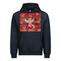 Navy valentine's day cupid heart Urban Hoodie - RanaPortraitStore