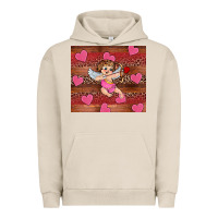 Pigment French Oak valentine's day cupid heart Urban Hoodie - RanaPortraitStore