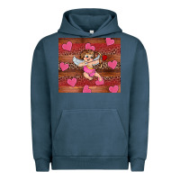 Pigment Midnight Navy valentine's day cupid heart Urban Hoodie - RanaPortraitStore