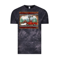 Cloud Black Christmas farm and truck Vintage Tee - RanaPortraitStore