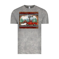 Cloud Rock Christmas farm and truck Vintage Tee - RanaPortraitStore