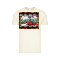 Vintage Arctic Christmas farm and truck Vintage Tee - RanaPortraitStore