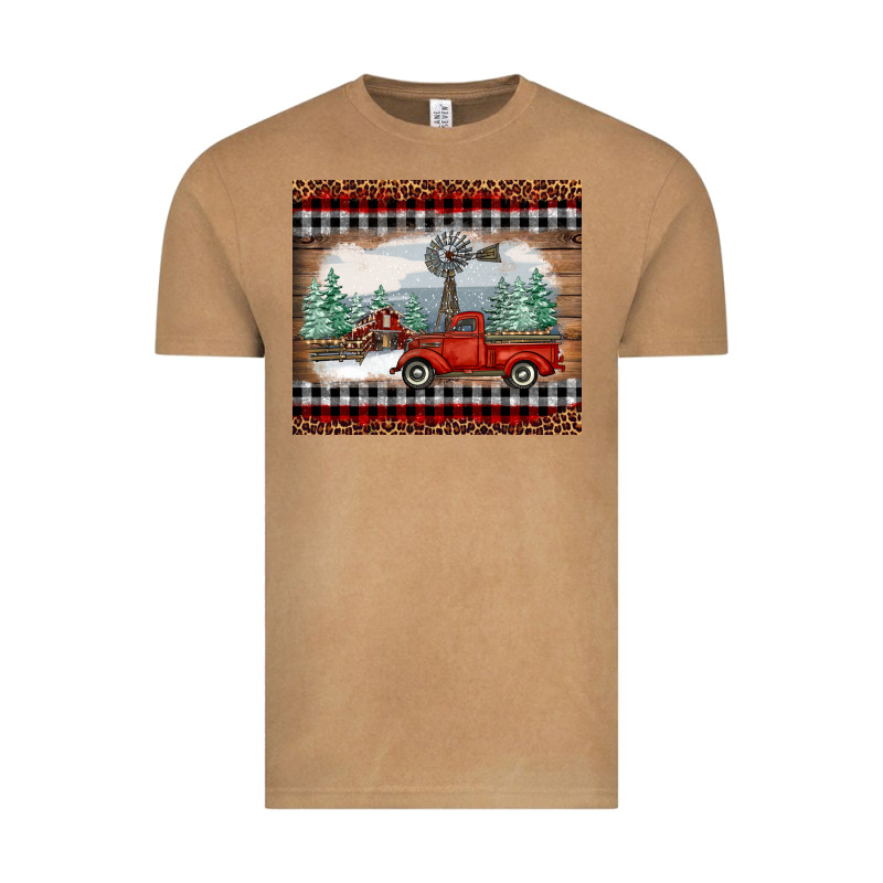 Christmas Farm And Truck Vintage Tee by RanaPortraitStore | Teevron