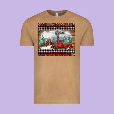 Christmas Farm And Truck Vintage Tee Designed By Ranaportraitstore