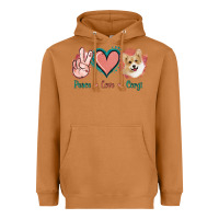 Meerkat Peace Love Corgi Heavyweight Hoodie - Jasminsmagicworld