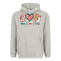 Moon Dust Peace Love Corgi Heavyweight Hoodie - Jasminsmagicworld