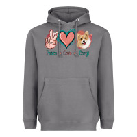 Storm Peace Love Corgi Heavyweight Hoodie - Jasminsmagicworld
