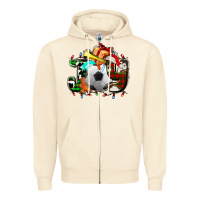 Sandshell joy with soccer element and Christmas Zipper Hoodie - AdoDesignShop