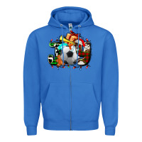 True Royal joy with soccer element and Christmas Zipper Hoodie - AdoDesignShop