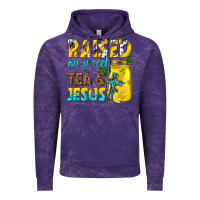 Cloud Purple raised on sweet tea and jesus Vintage Hoodie - texasbilliewilder