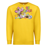 Lemon he lives with bunnys and eggs Premium Sweatshirt - MaliasSmallBusiness