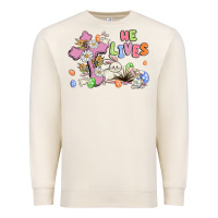 Sandshell he lives with bunnys and eggs Premium Sweatshirt - MaliasSmallBusiness