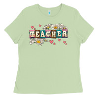 Matcha daisy teacher Ladies Tee - AdoDesignShop