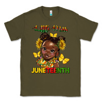 Army Green little miss juneteenth Classic Tee - HRA Design Shop