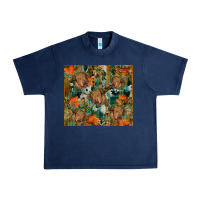Navy fall cowhide highland cow tumbler Urban Heavy Tee - RanaPortraitStore