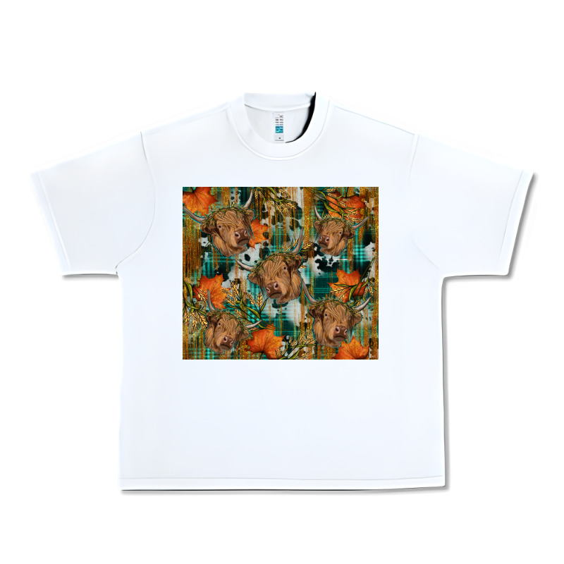Fall Cowhide Highland Cow Tumbler Urban Heavy Tee by RanaPortraitStore | Teevron