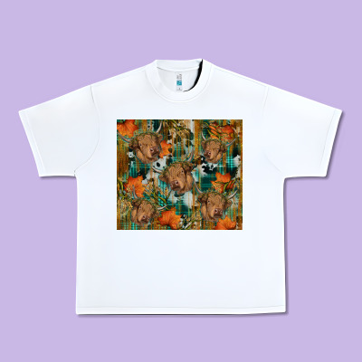 Fall Cowhide Highland Cow Tumbler Urban Heavy Tee Designed By Ranaportraitstore