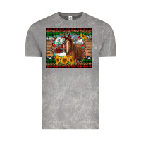 Cloud Rock christmas farm and horse Vintage Tee - RanaPortraitStore