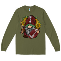 Army Green football gnome Long Sleeve Tee - RacoonDesign