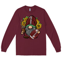 Burgundy football gnome Long Sleeve Tee - RacoonDesign