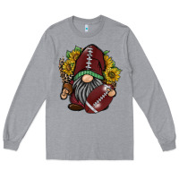 Heather Grey football gnome Long Sleeve Tee - RacoonDesign