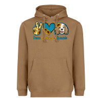 Toasted Coconut Peace Love Cocker Spaniel Heavyweight Hoodie - Jasminsmagicworld