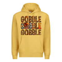 Antique Gold western gobble with turkey bbs Premium Hoodie - BundleAndBundleShop