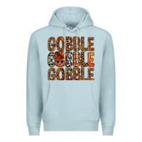 Blue Mist western gobble with turkey bbs Premium Hoodie - BundleAndBundleShop