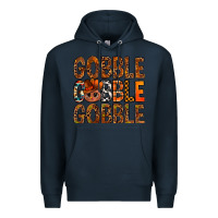 Navy western gobble with turkey bbs Premium Hoodie - BundleAndBundleShop
