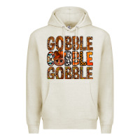 Oatmeal Heather western gobble with turkey bbs Premium Hoodie - BundleAndBundleShop