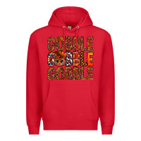 Red western gobble with turkey bbs Premium Hoodie - BundleAndBundleShop