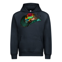 Navy Aztec Sunflower Cowboy Hat Urban Hoodie - Bettercallsaul