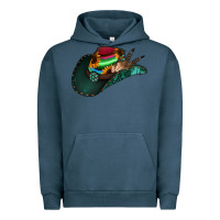 Pigment Midnight Navy Aztec Sunflower Cowboy Hat Urban Hoodie - Bettercallsaul